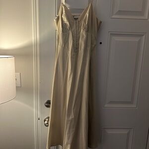 Sincerely Jules Cream V-Neck Dress